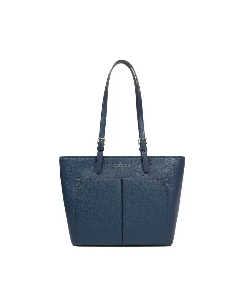 Michael Kors Women's Tote Navy Vegan Leather Tote-bags Navy