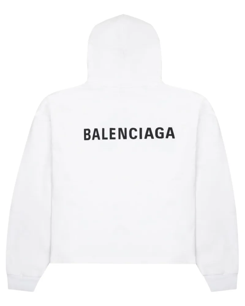 Balenciaga Logo Sweatshirt — White White
