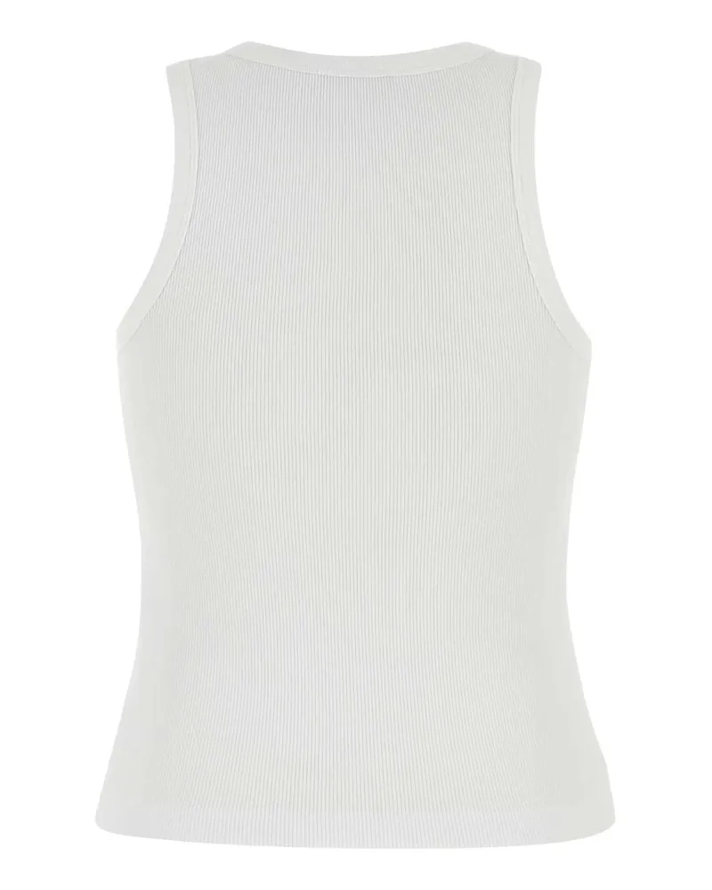 Givenchy Bw70fpp75n 100 White Exterior: Cotton Elastan Maglie Sweater White