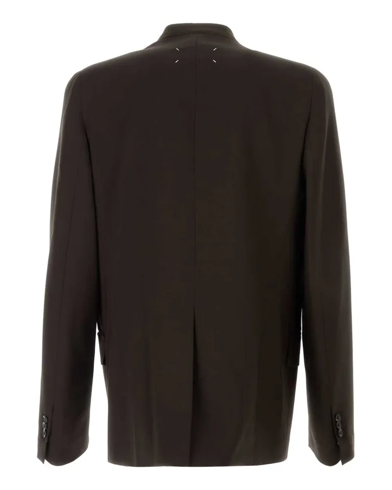 Maison Margiela Collar Blazer — Brown Brown