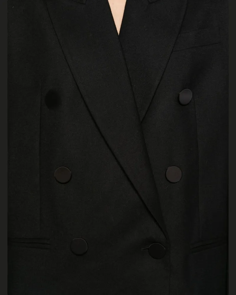 Zimmermann Wool Double-Breasted Blazer — Black Black