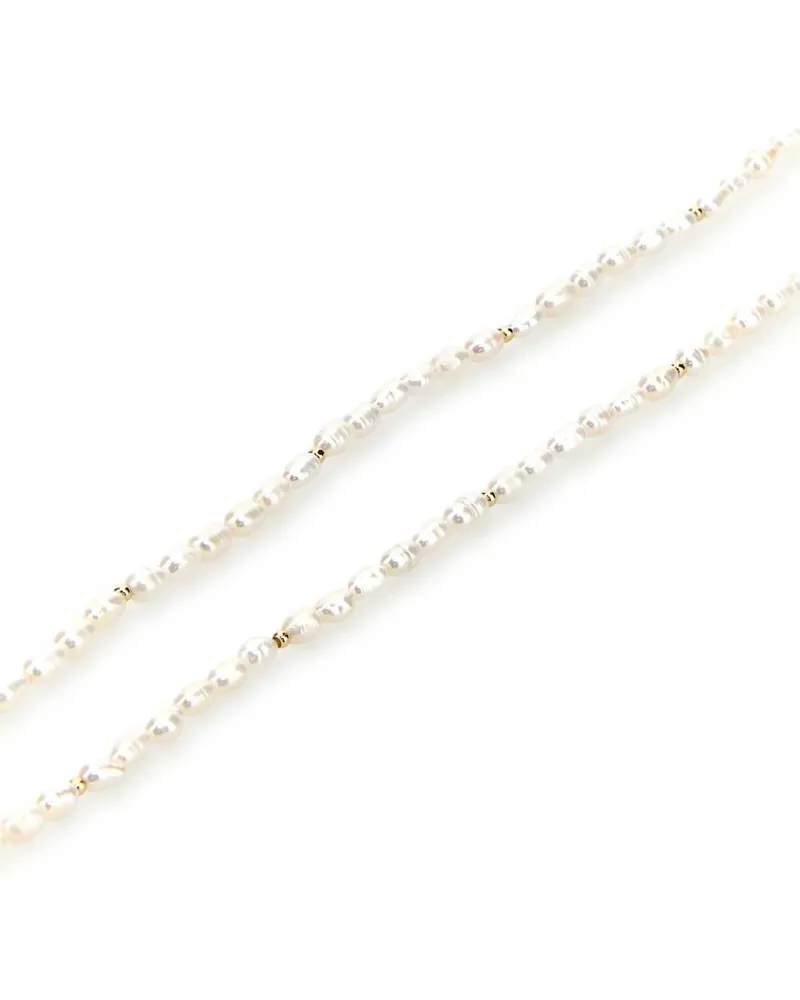 Valentino Garavani Women's Pearls Ovalette Necklace Oronerocream Collane Necklaces White