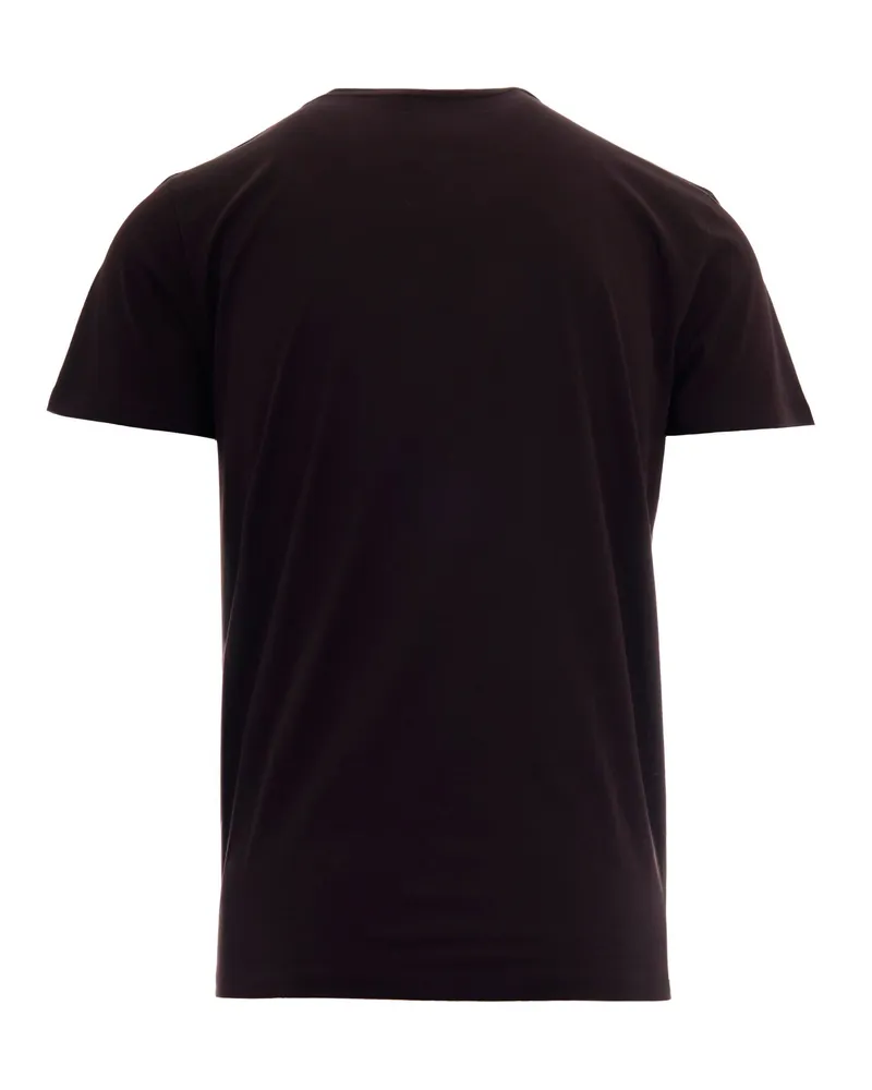 Lacoste Men's T-Shirt Pima Dark Brown Cotton T-Shirts And Polos Brown