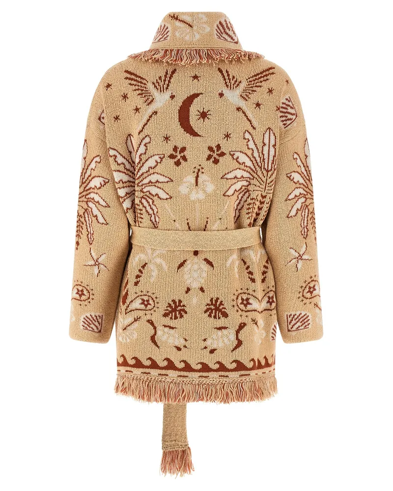 Alanui Women Multicolor Wool Cardigan Clothing Beige