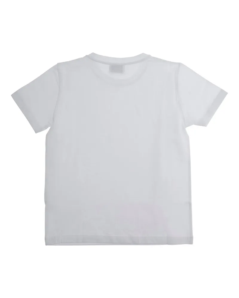 Golden Goose Logo-Embroidered Cotton T-Shirt — White White