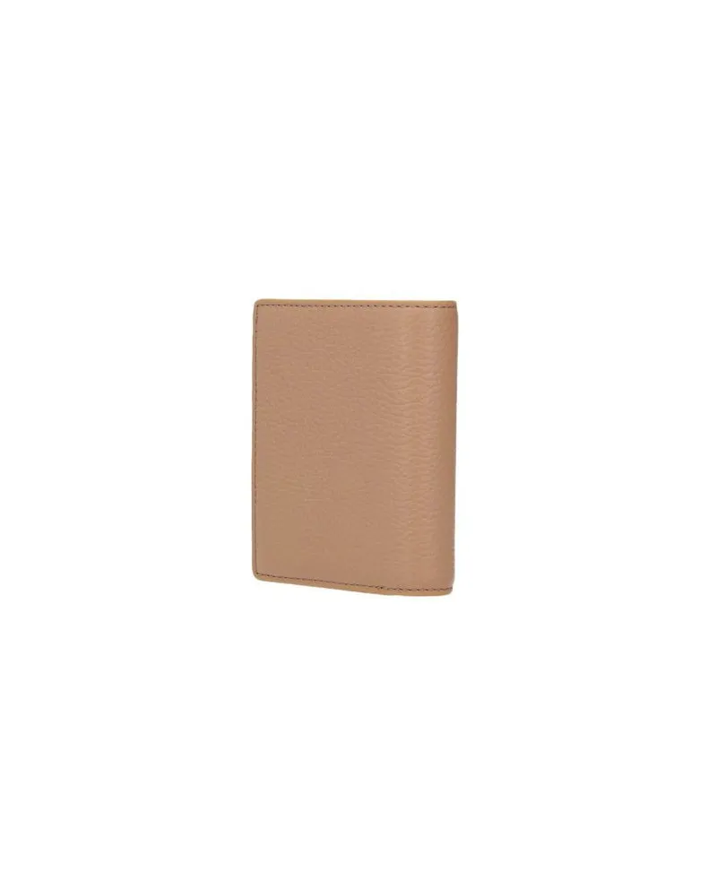 Coccinelle Women's Wallet Skin Genuine Leather Bags Beige
