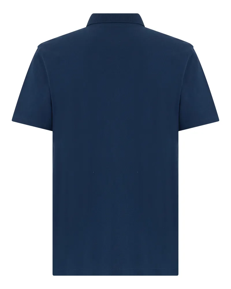 Valentino Garavani Men's Polo Shirt Piqué Cotton Blue T-shirts And Polos Navy