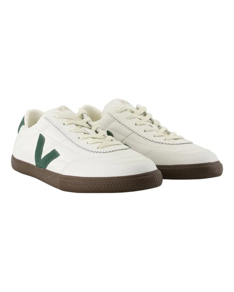 VEJA Unisex Leather Calfskin Sneaker White White