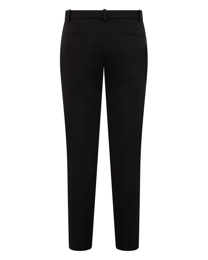 Pinko Women's Slim Trousers Black Viscose Straight Black