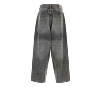 Distressed Cotton Jeans — Gray
