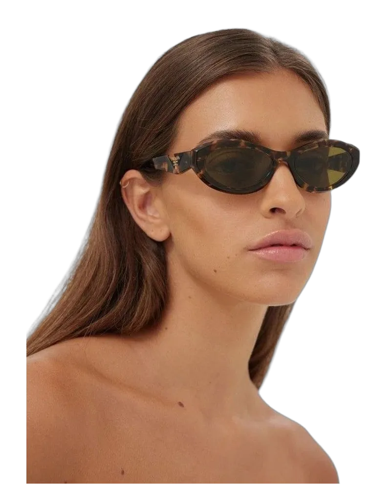 Prada Women's Sunglasses Green, Havana Acetate Havana