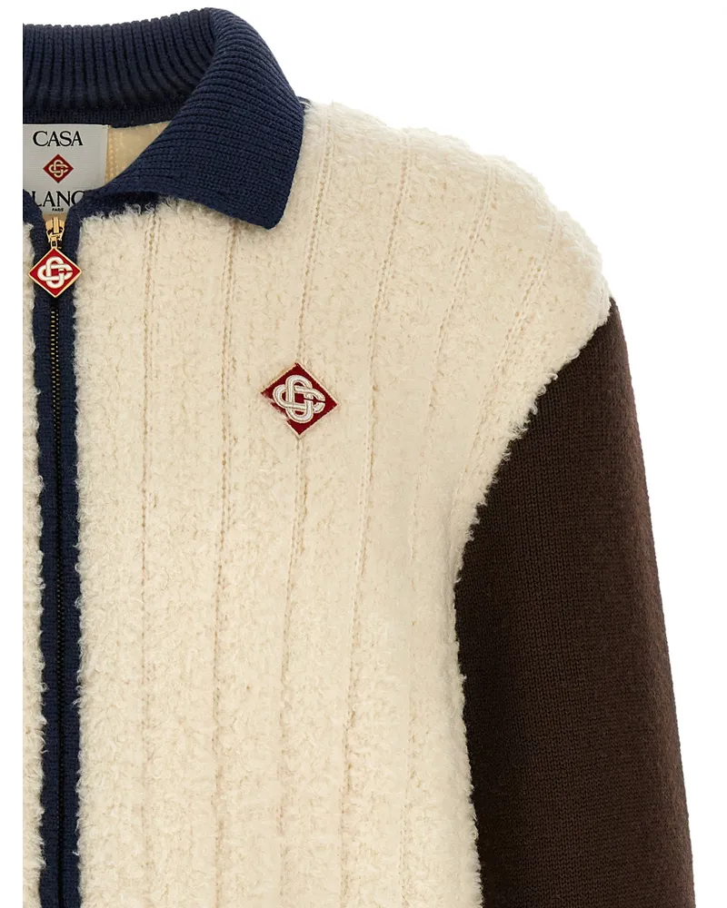 Casablanca Paris Café Culture Jacket — Cream Cream