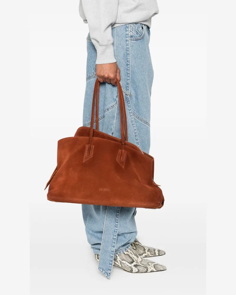 ATTICO Women's Tote La Passeggiata Medium Brown Handbags Hand Bags Brown
