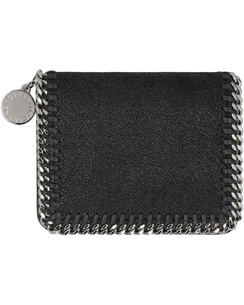 Stella McCartney Women's Bi-Fold Wallet Falabella Black Polyester & Purses Black