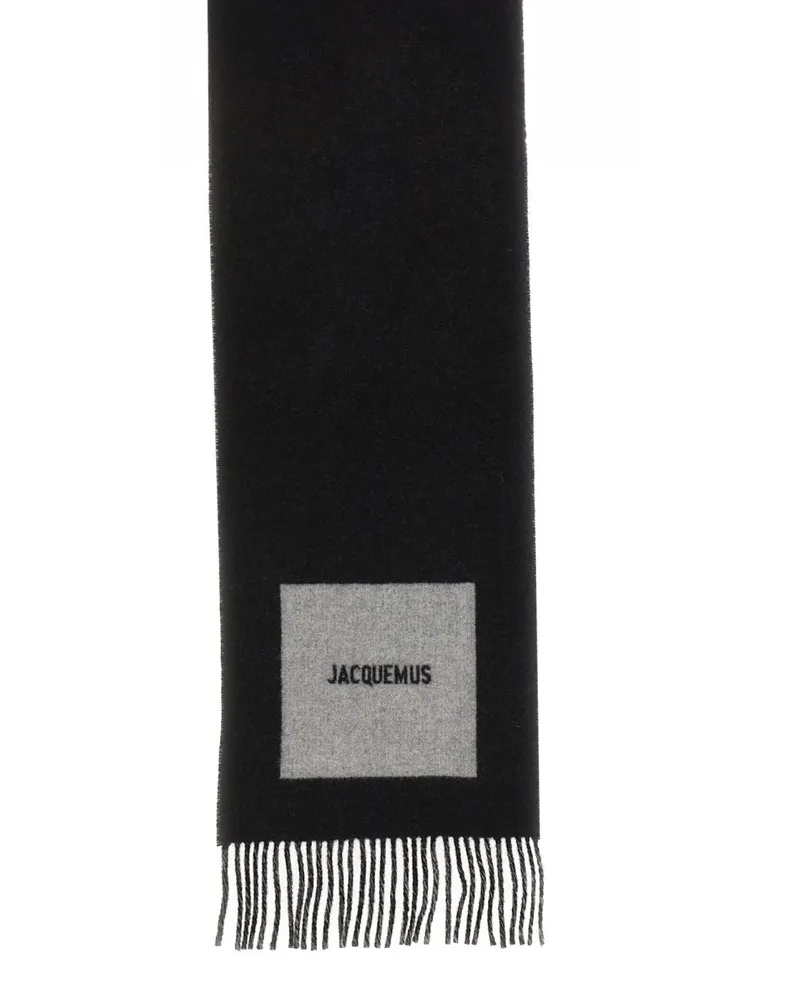 Jacquemus Rond Carré Scarf — Black Black