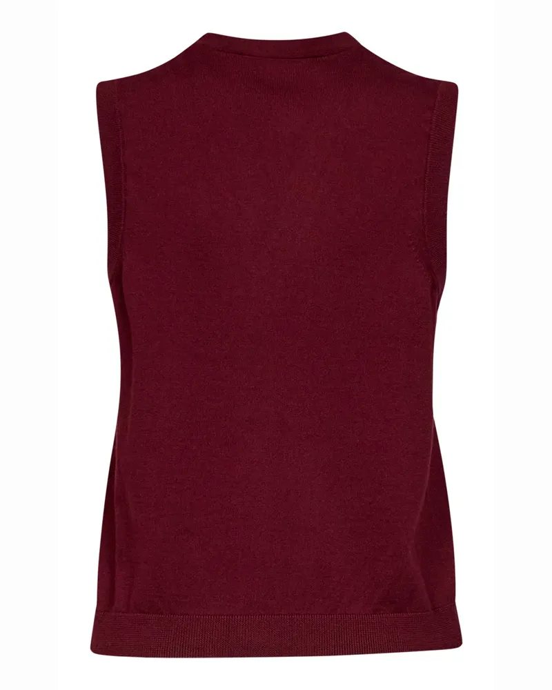Max Mara Women Knit Vest Smmsaggio Red Knitwear Sweater Red