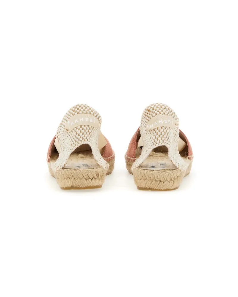 Manebí Microfiber Espadrille Flat — Brown Brown