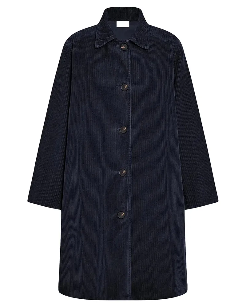 The Row Etoli Coat — Navy Navy