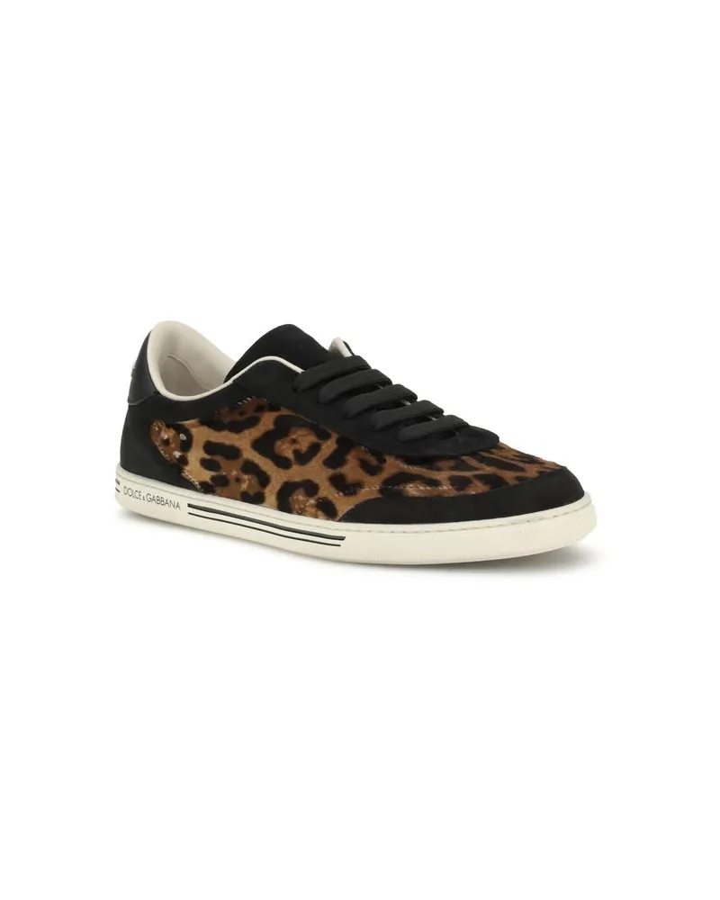 Dolce & Gabbana Men's Multicolor Lamb Ovis Aries Sneakers Multicolor
