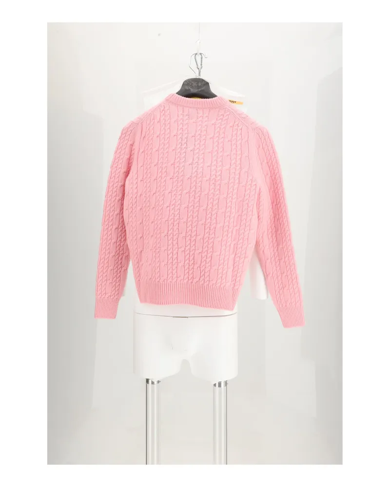 Dior Men Knit Jumper Cashmere Pink (capra Hircus) Sweater Pink