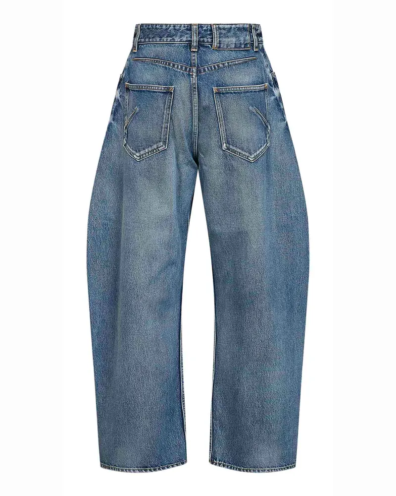 Alaïa Women's Jeans Rodeo Faded Blue Denim Cotton Blue