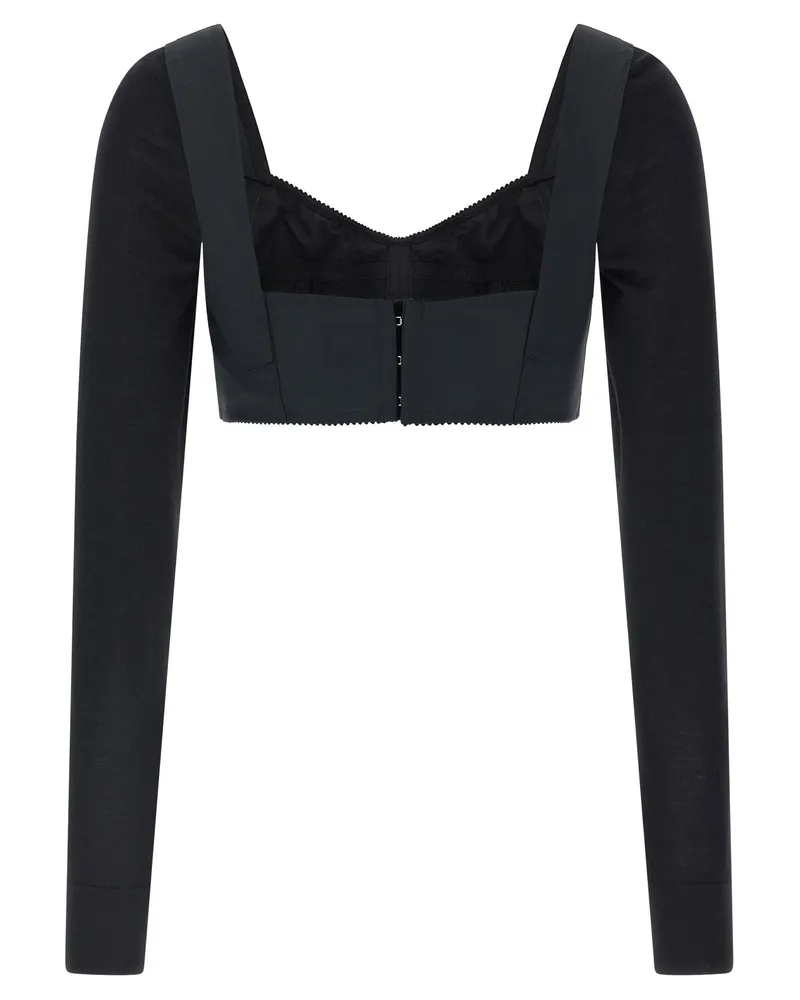 Dolce & Gabbana Bustier Top — Black Black