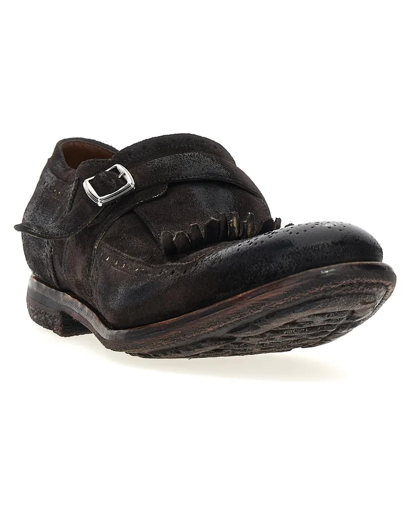 Church's Vintage Suede Loafer — Black Black