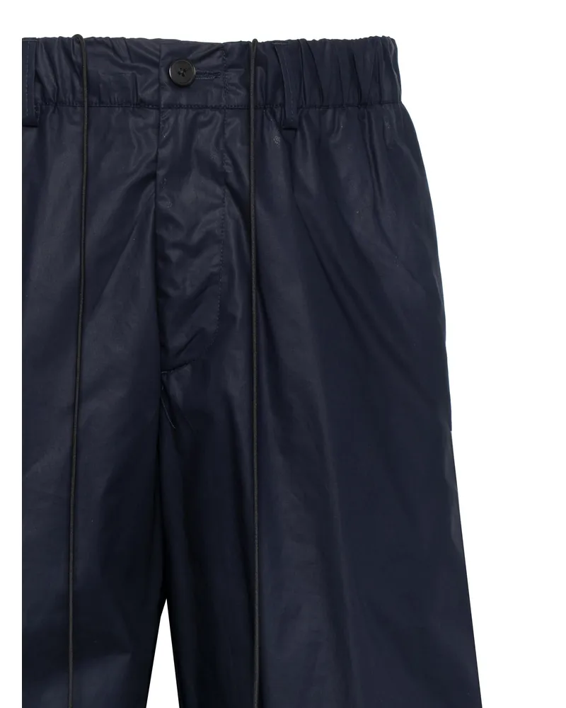 Low Brand Men's Cotton Shorts Blue Navy