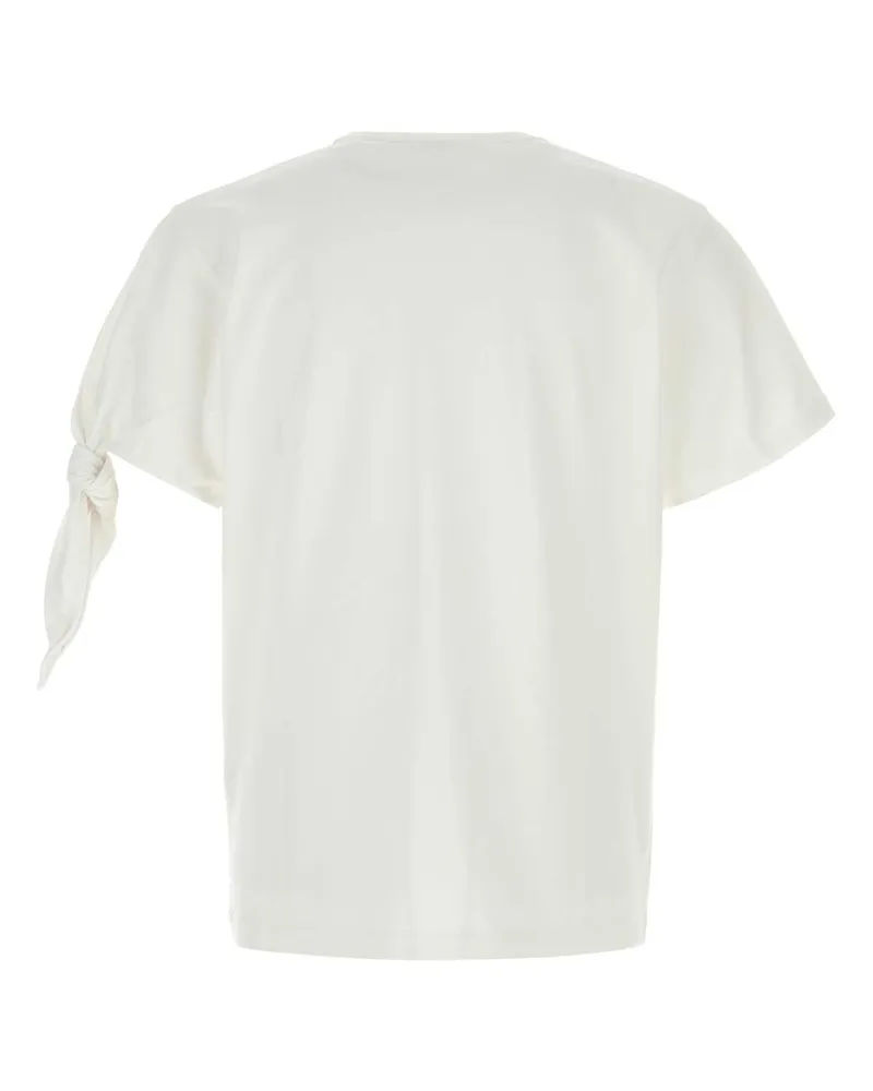 J.W.Anderson Men's White Cotton T-Shirt Exterior Exterior: T-shirts And Polos White