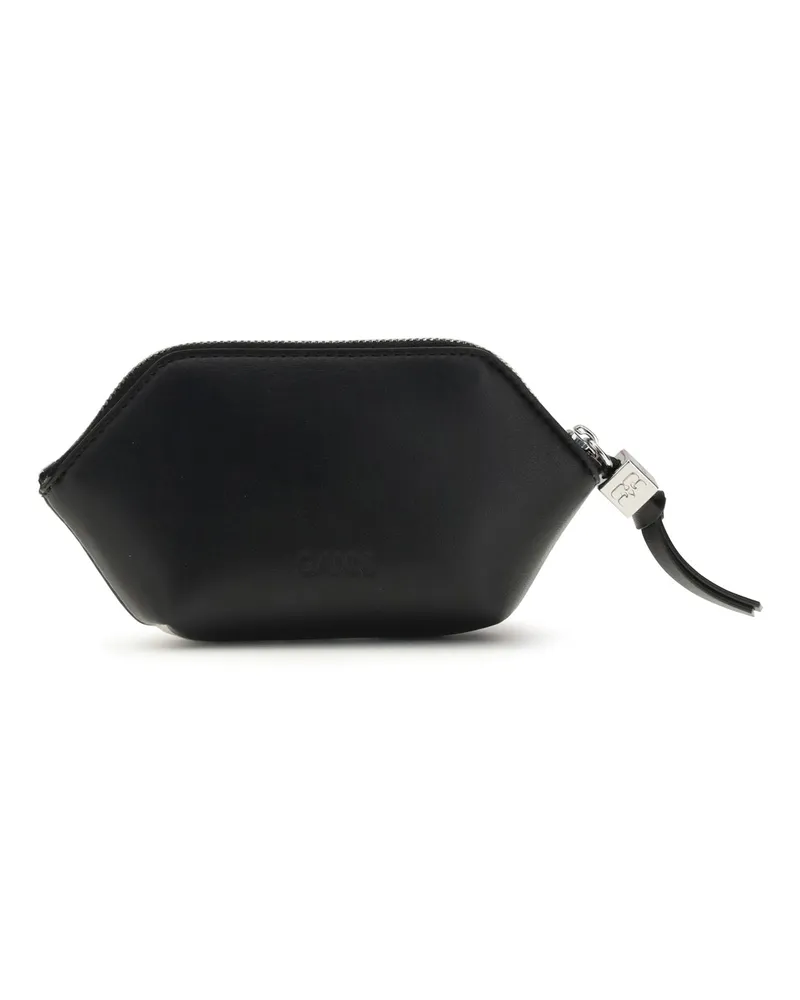 Ganni Women's Coin Purse Bou Black Polyester Wallets & Purses Black