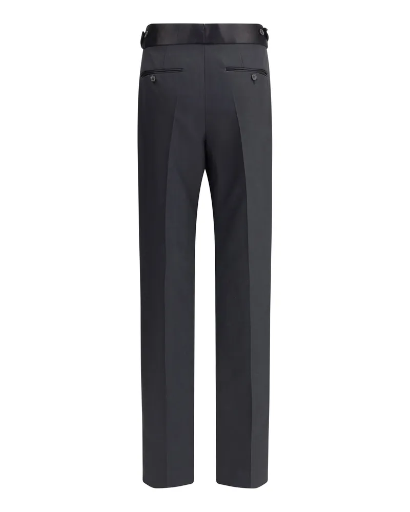 Tom Ford Women's Woll And Silk Pants Black Silk; Wool Ovis Aries Trousers Black