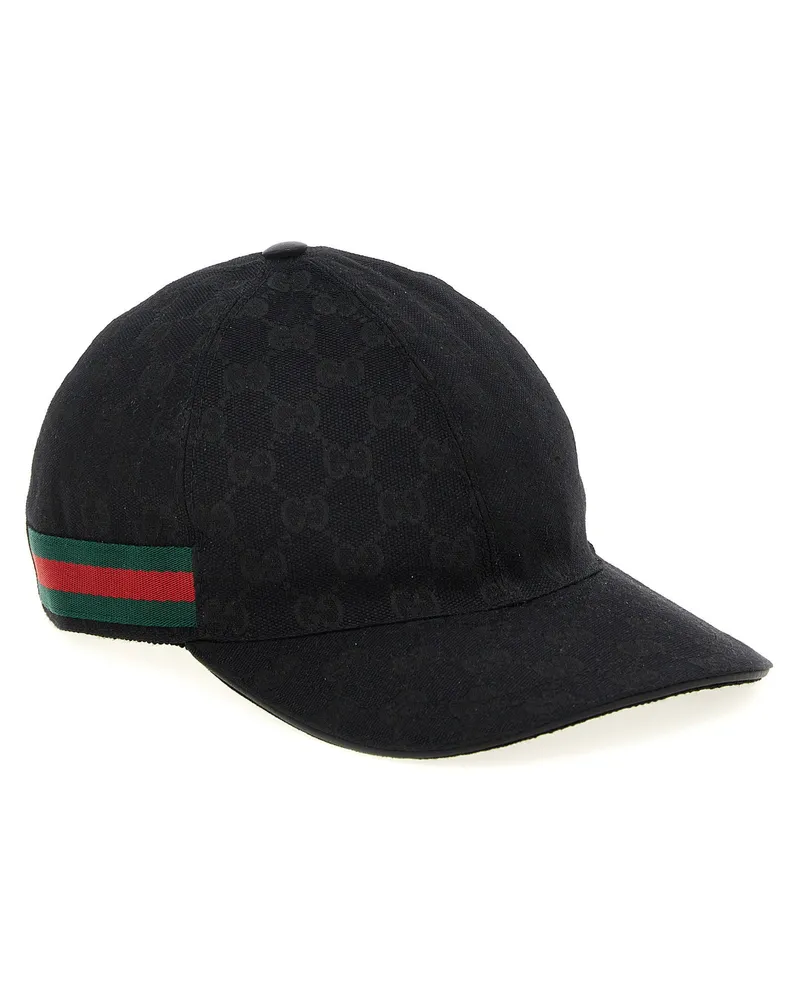 Gucci GG Jacquard Baseball Cap — Black Black