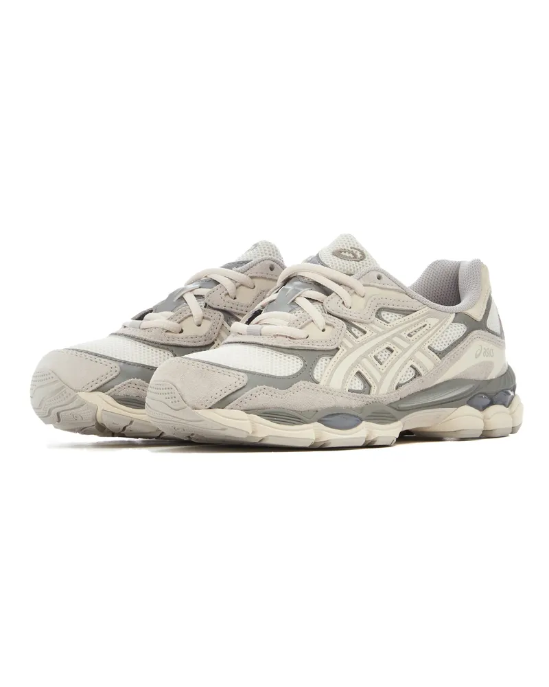 Asics Unisex Sneakers Gel-Nyc Cream-Oyster Grey Main: Leather; Sole: Rubber Trainers Cream/oyster Beige