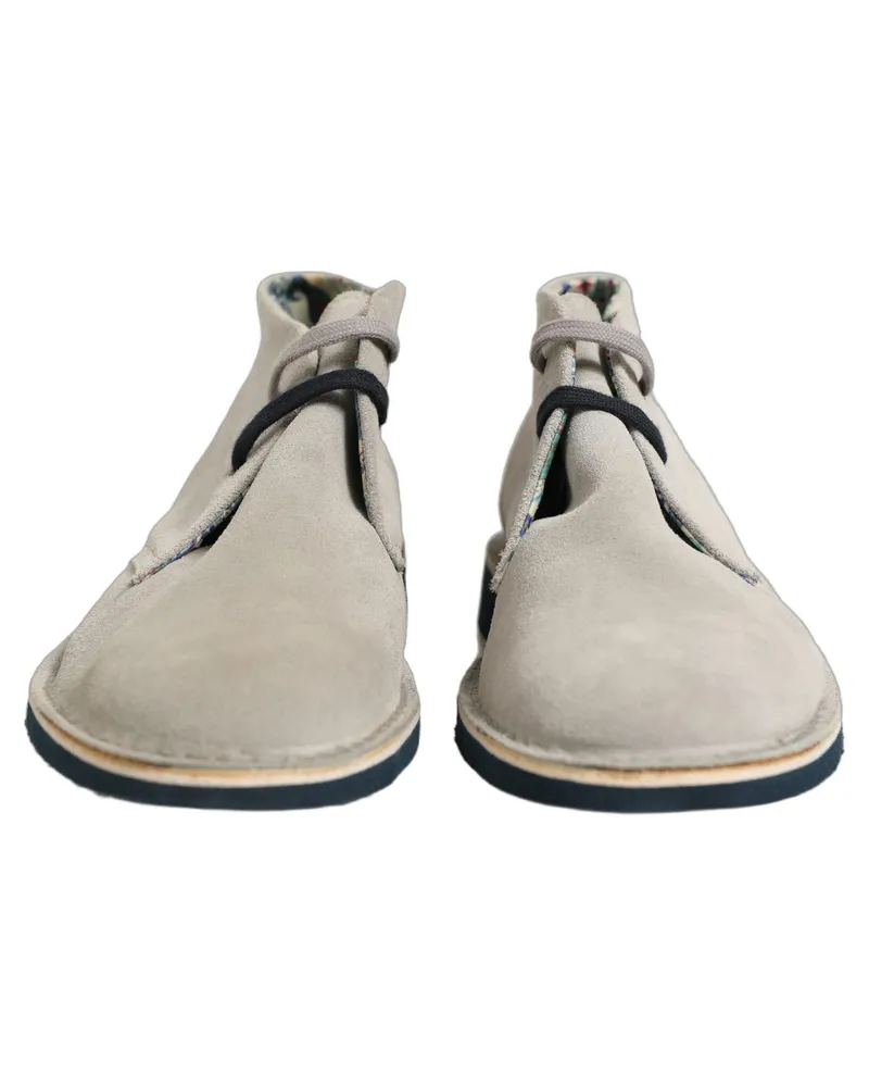 Pollini Suede Chukka Boots — Gray Gray
