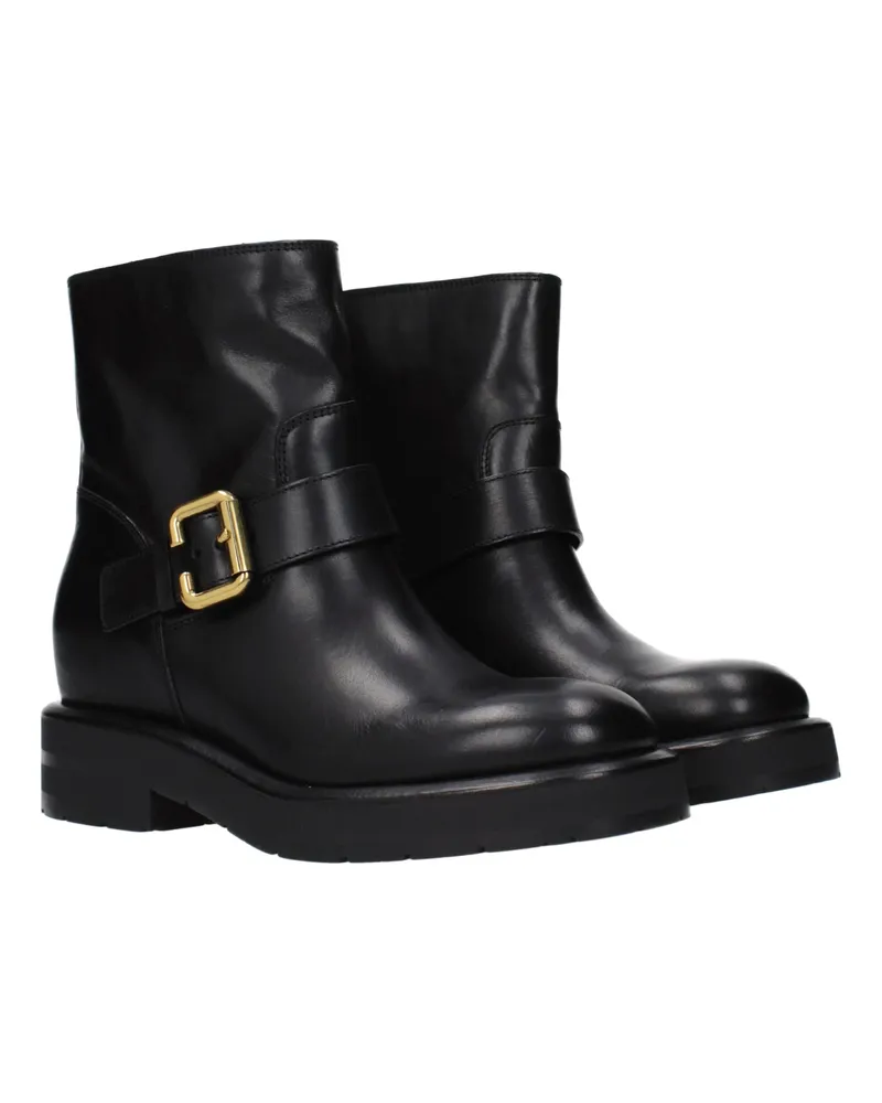 Chloé Women's Black Leather Ankle Boots Black