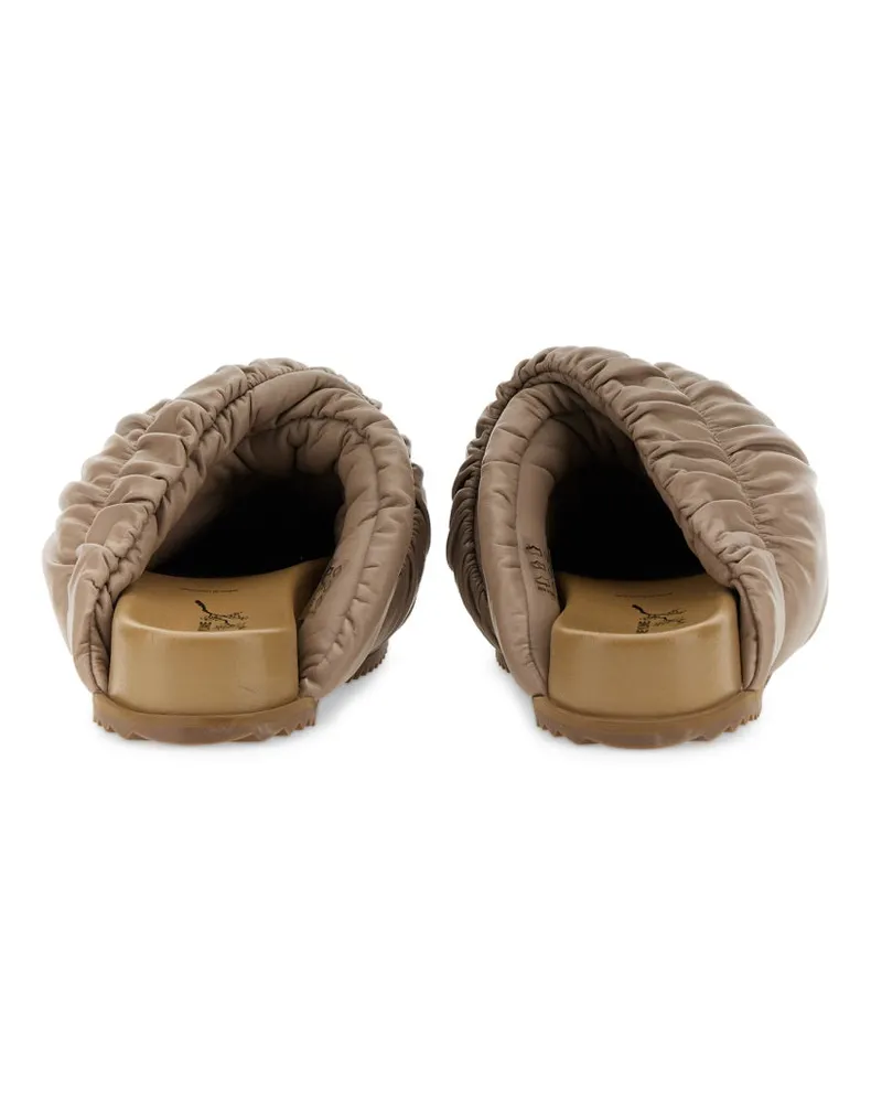 YUME YUME Leather Sandals — Beige Beige