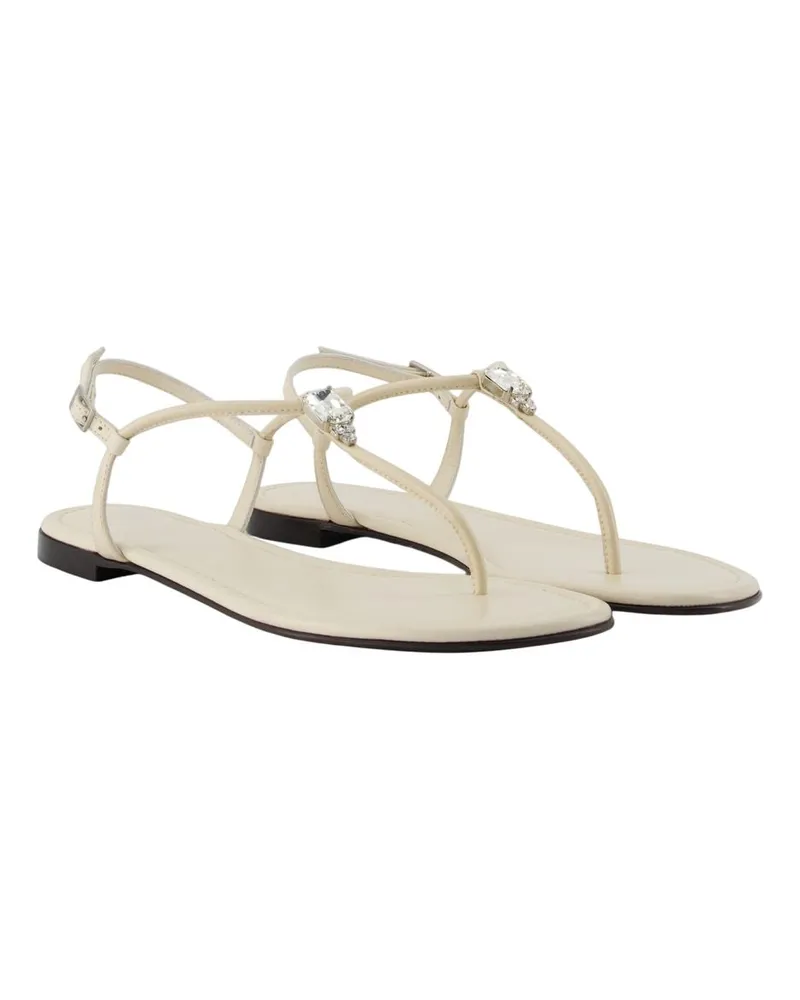 Giuseppe Zanotti Women's Muse Sandal Ivory Calfskin Ivory