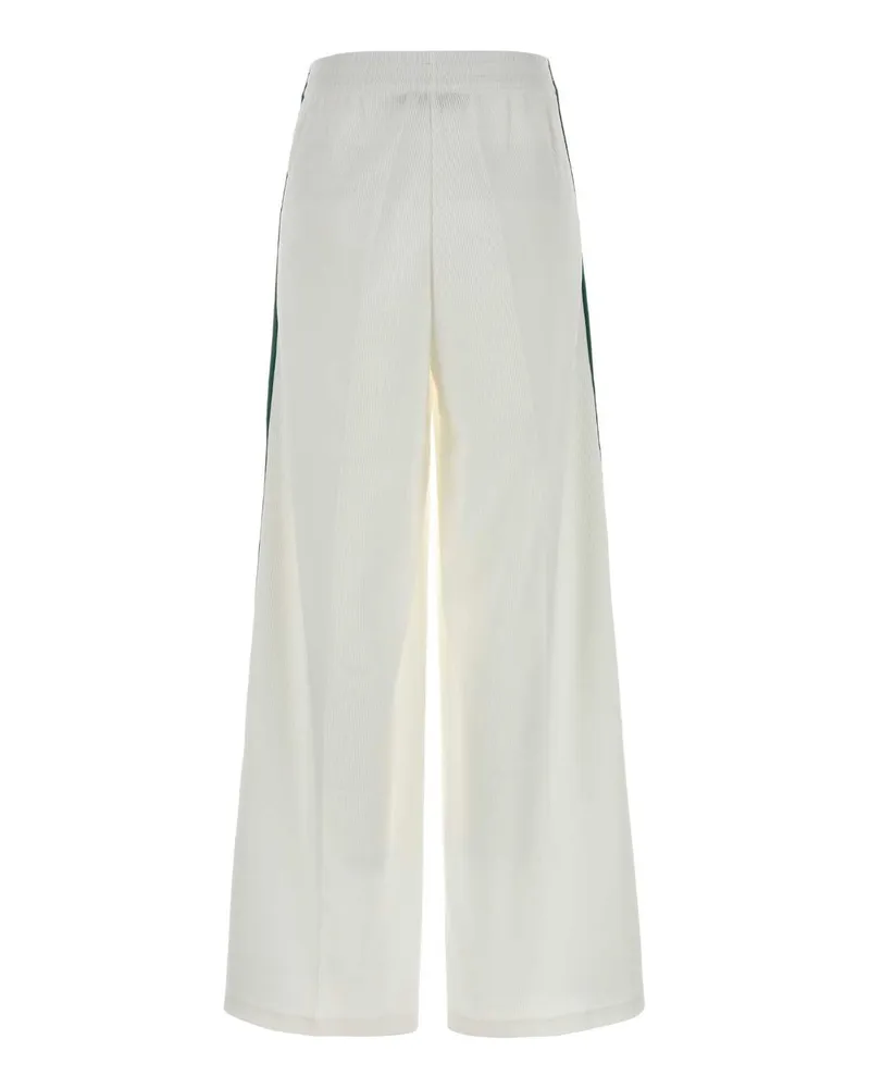 Gucci Women White Jersey Joggers Exterior: Polyester Cotton Pantaloni Trousers White