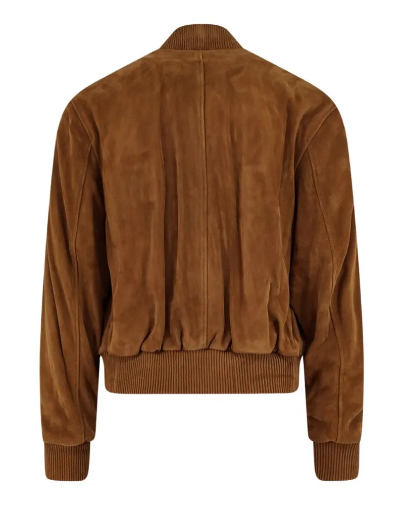 AMI Paris Suede Jacket — Camel Camel