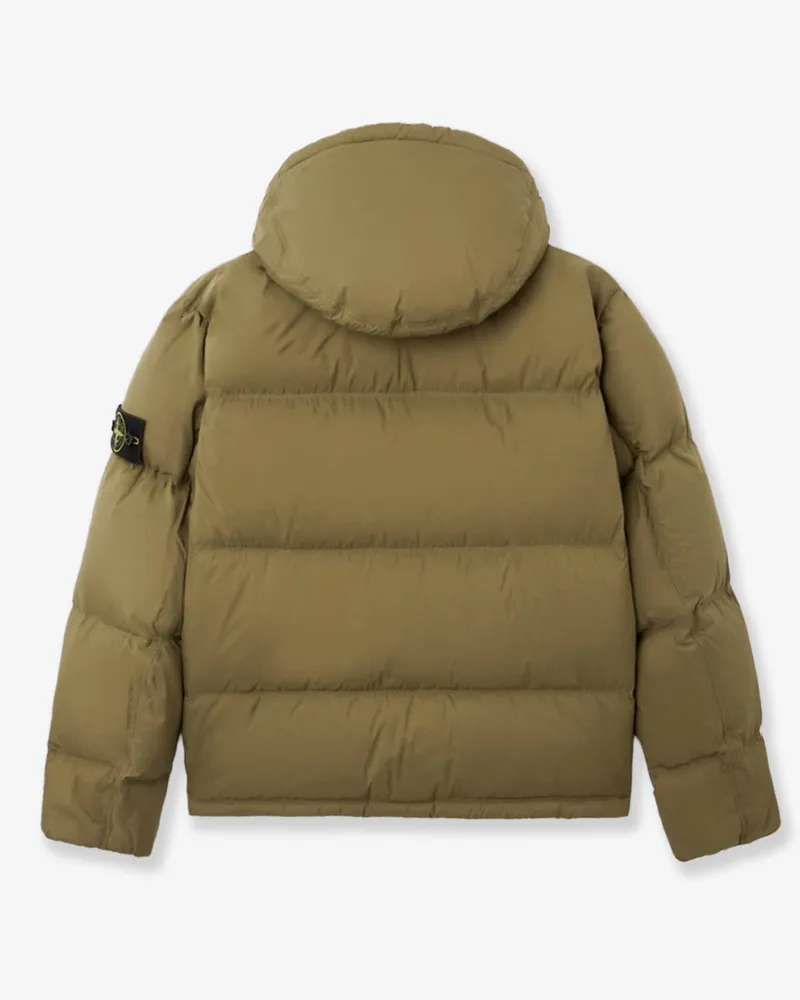 Stone Island Men's Down Jacket Matt Ripstop Green Polyamide Green