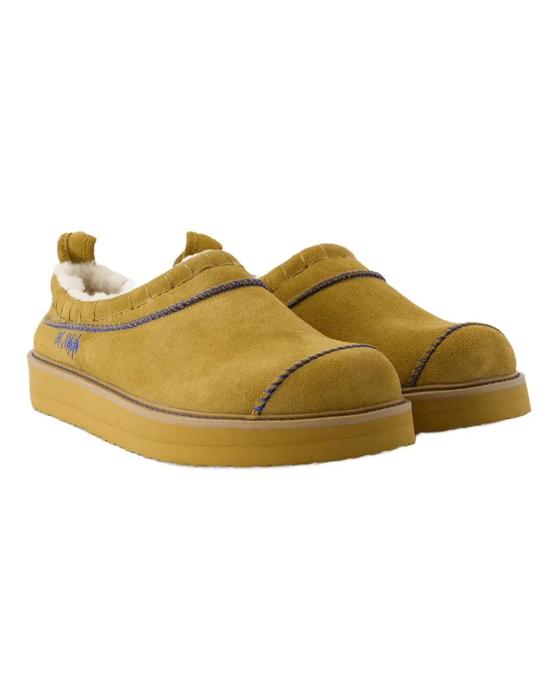 Adererror Men's Leather Slip-On Slipper Brown Brown