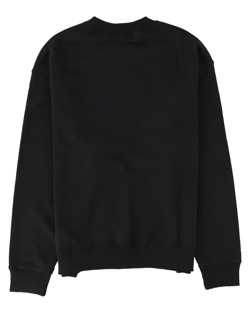 Palm Angels Logo-Embroidered Sweatshirt — Black Black