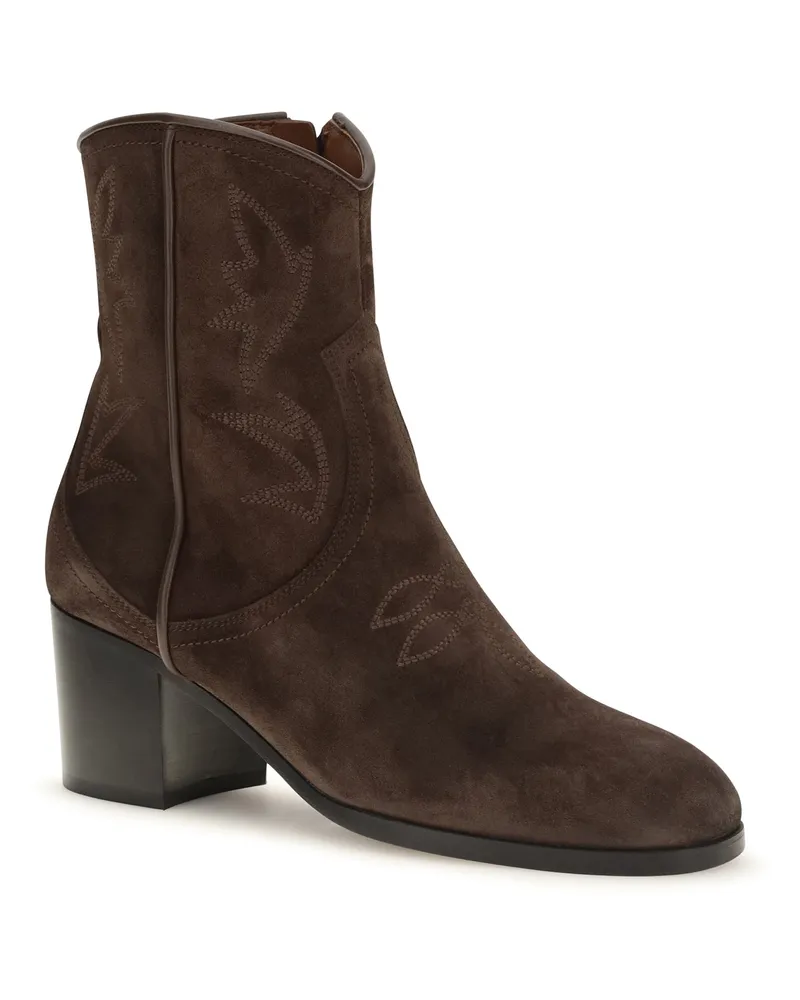 Valentino Garavani Zimmy Ankle Boots — Brown Brown