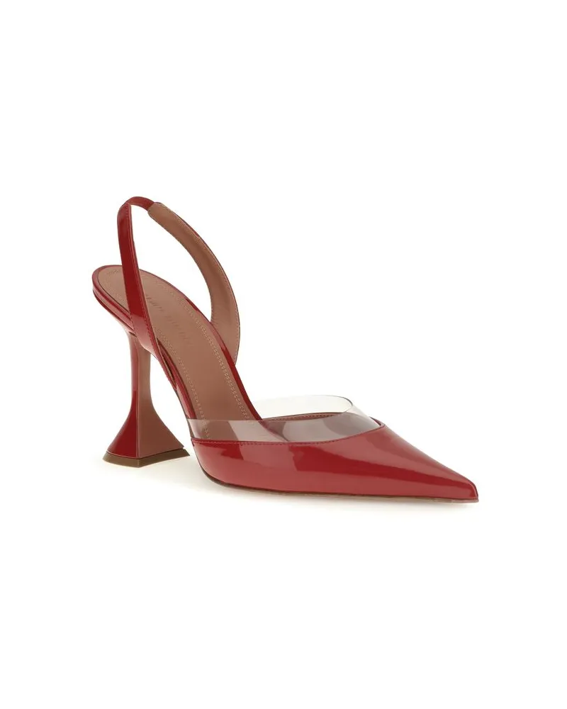 Amina Muaddi Pump — Red Red