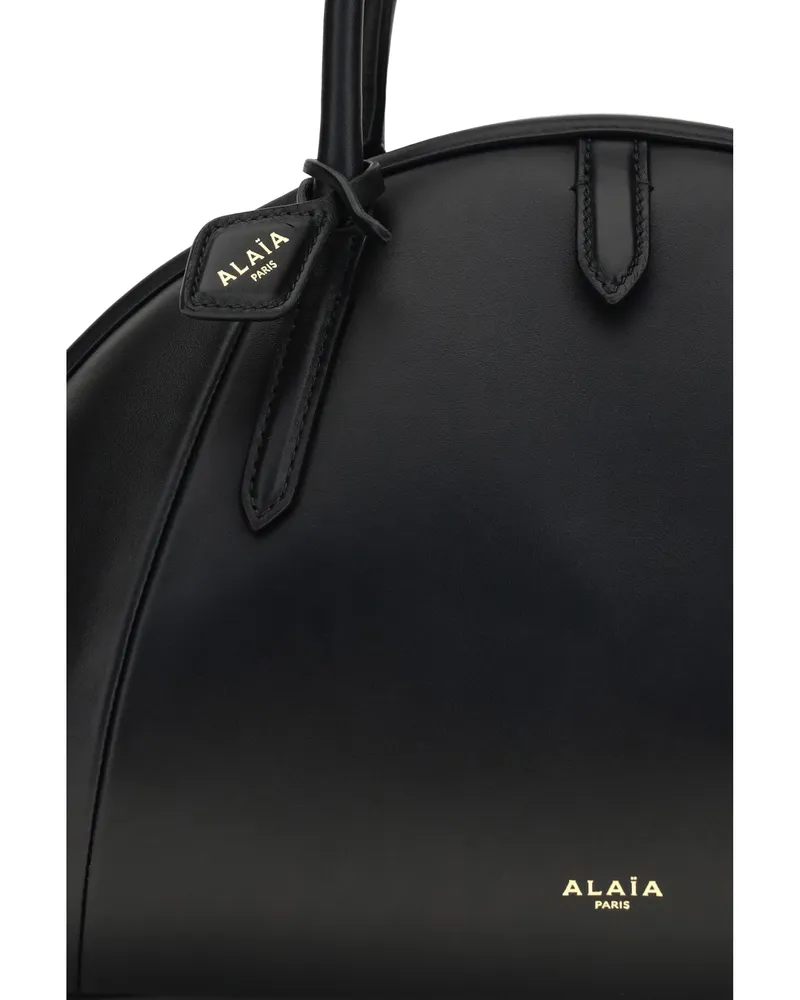 Alaïa Women's Handbag Top Black Calfskin Calf Leather Handbags Hand Bags Black