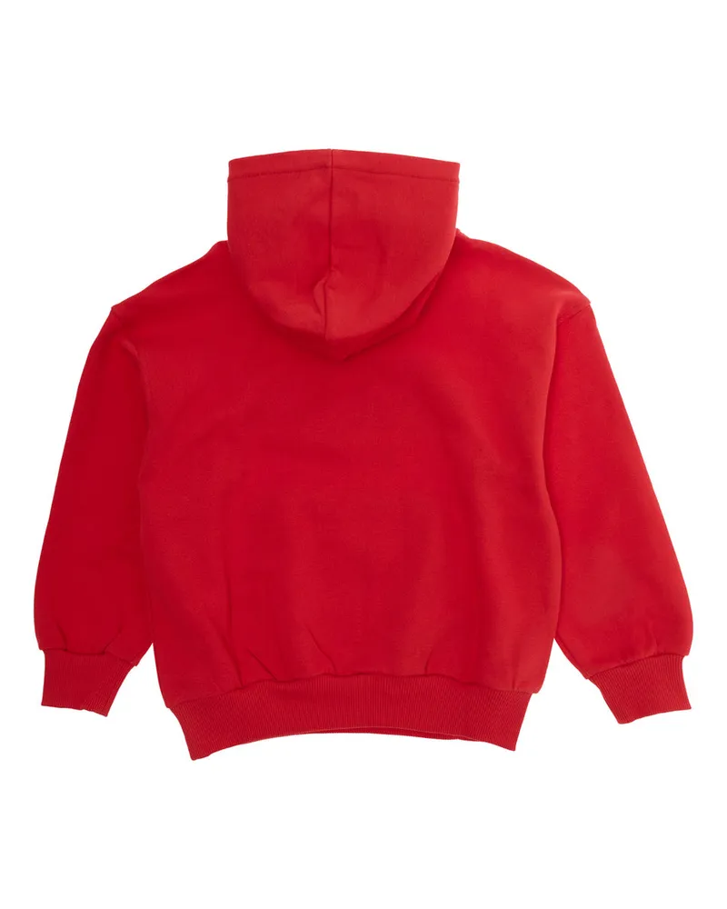 Moschino Boys' Hoodie Red Cotton Hoods & Sweatshirts Red