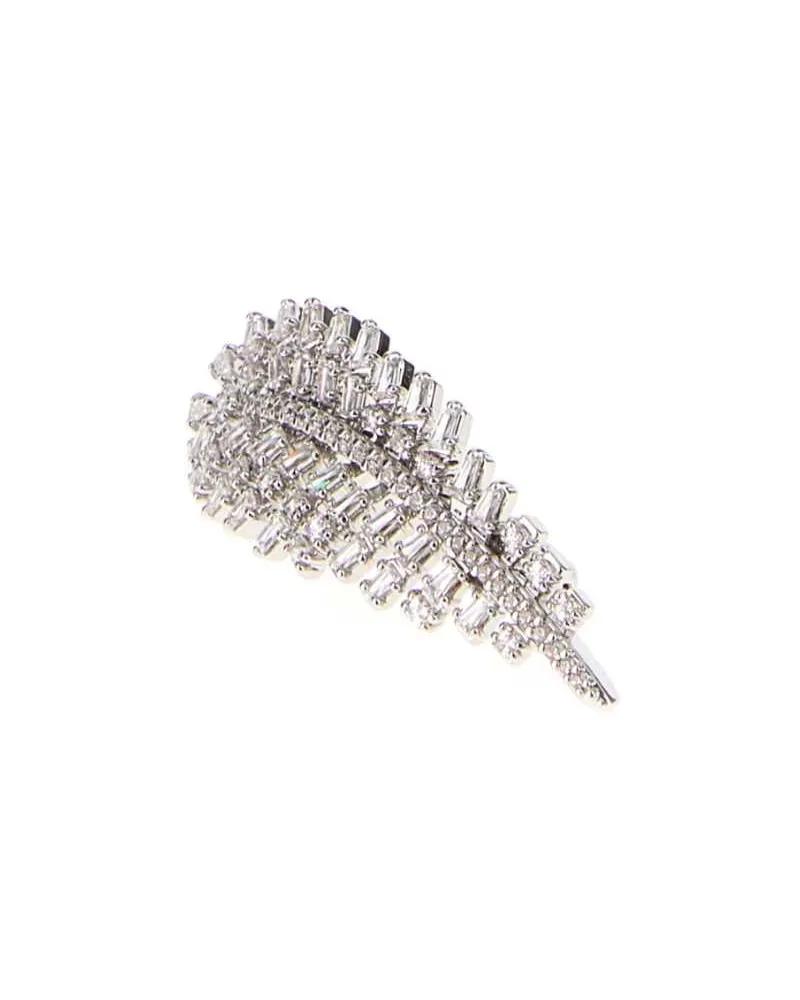 Swarovski Brooch — Silver Silver