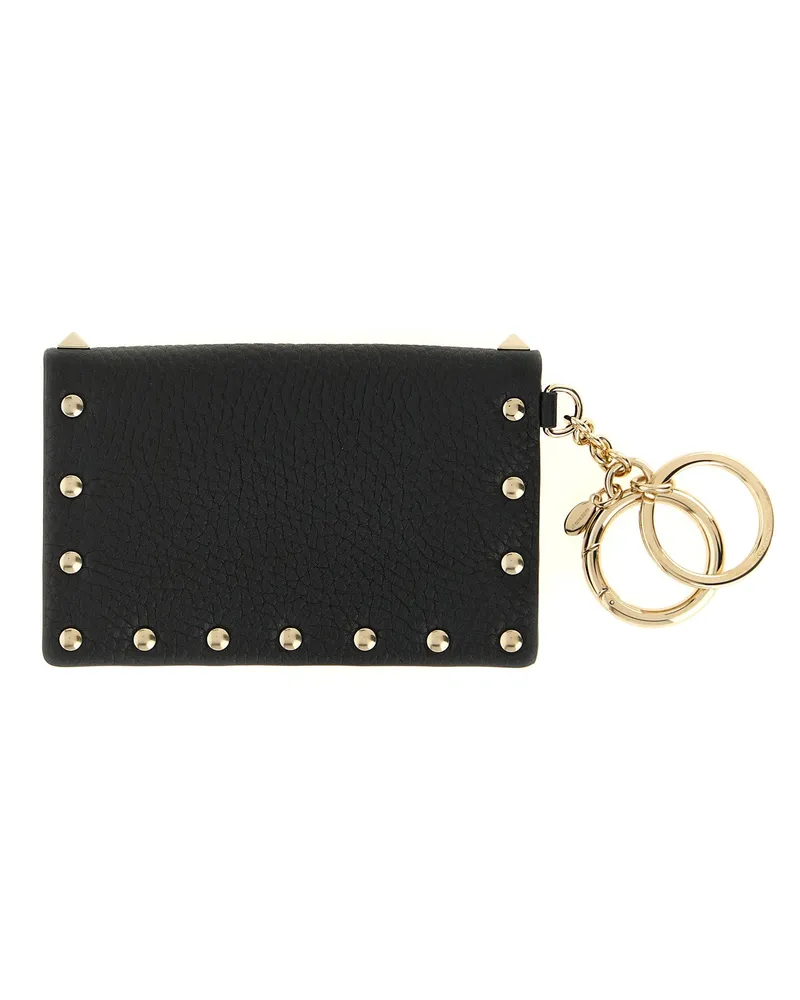 Valentino Garavani Rockstud Card Case — Black Black