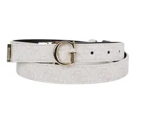 Women's Belt Bone Logo Polyester Accessories