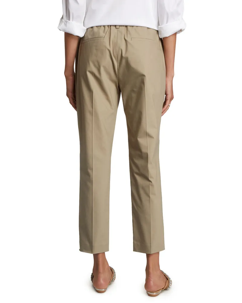Brunello Cucinelli Rockweed Cotton Tapered Trousers One
